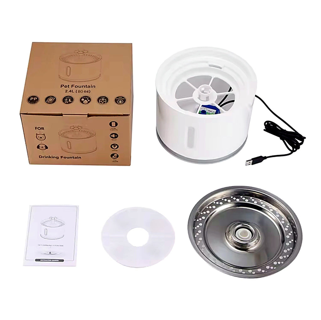 Ultra-Quiet 2.4L Automatic Cat Water Fountain